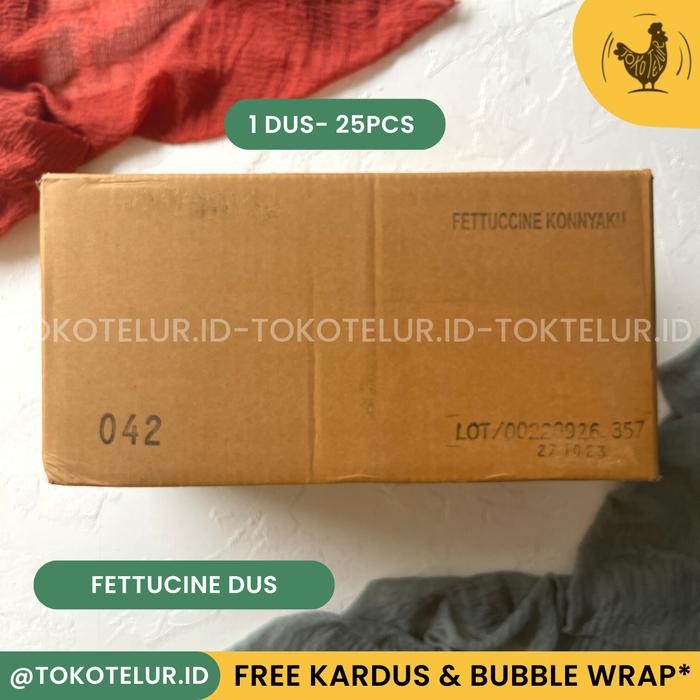 

Wet Shirataki Fettucine Konnyaku (Kwetiau) Per-dus/Carton