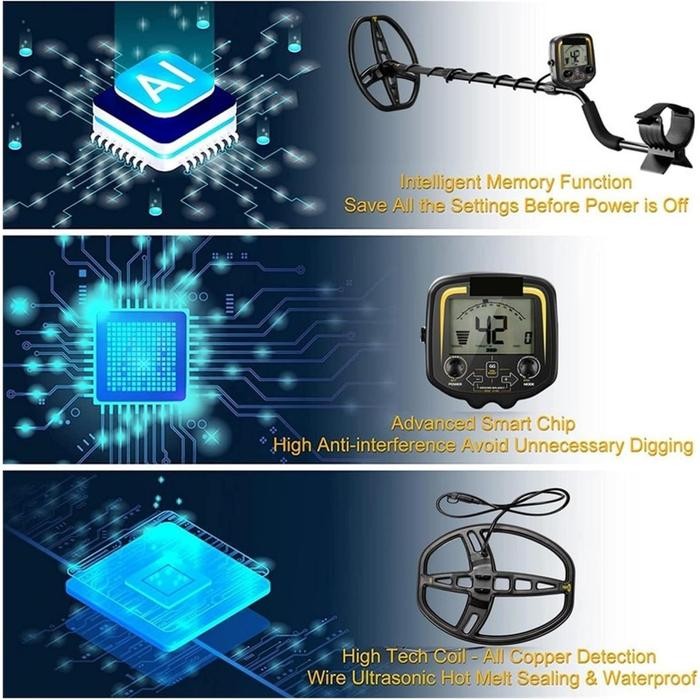 TIANXUN Asli TX850 Metal Detector Logam Gold Pendeteksi Emas Underground Metal Detector Pendeteksi