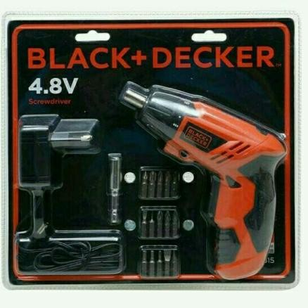 CORDLESS SCREWDRIVER 4.8V KC4815-B1/MESIN BOR CAS OBENG BLACK DECKER