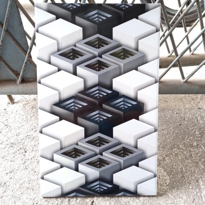 KERAMIK DINDING 25X40 MOTIF GAMING / MOTIF GAMERS PUTIH ABU