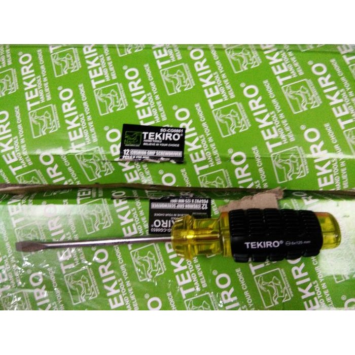 OBENG BAGUS KARET TEKIRO ( - ) 5" INCH MAGNET --