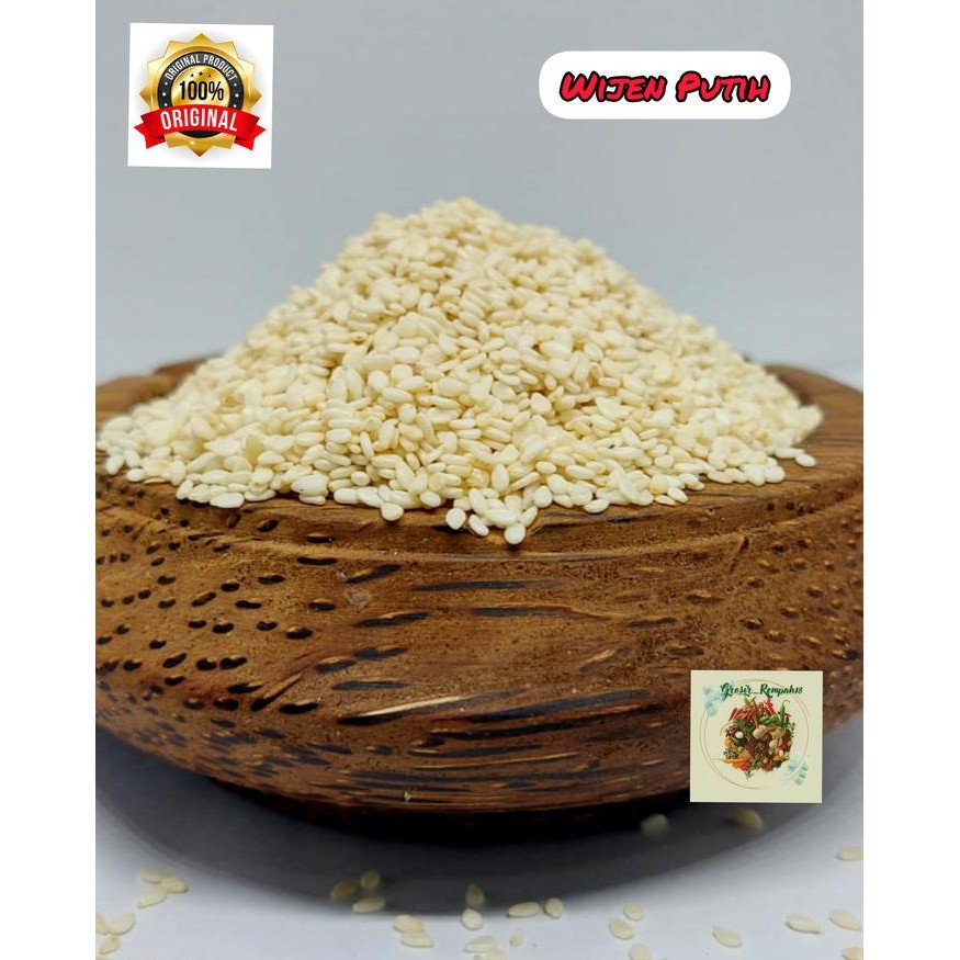 

Wijen Putih / White Sesame Seed / Biji Wijen Putih 1Kg Best Seller