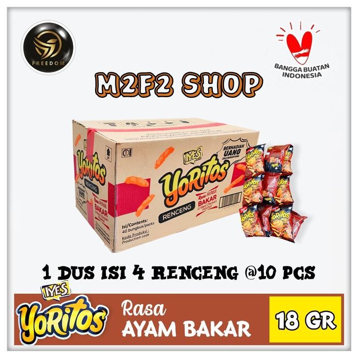 

Snack Yoritos Camilan Semua Rasa Sachet - 18 Gr Karton (Gosend/Grab) Best Quality Asli 100% Original