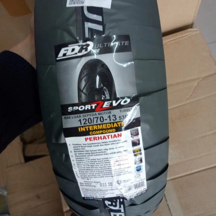 Paketan Ban Luar Fdr Sport Z Evo Ukuran 120-70 Ring 13/140-60 Ring 13