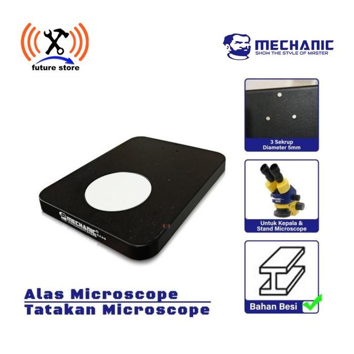 NEW MECHANIC Alas Microscope - Tatakan Stand Microscope - Microscope Table Original