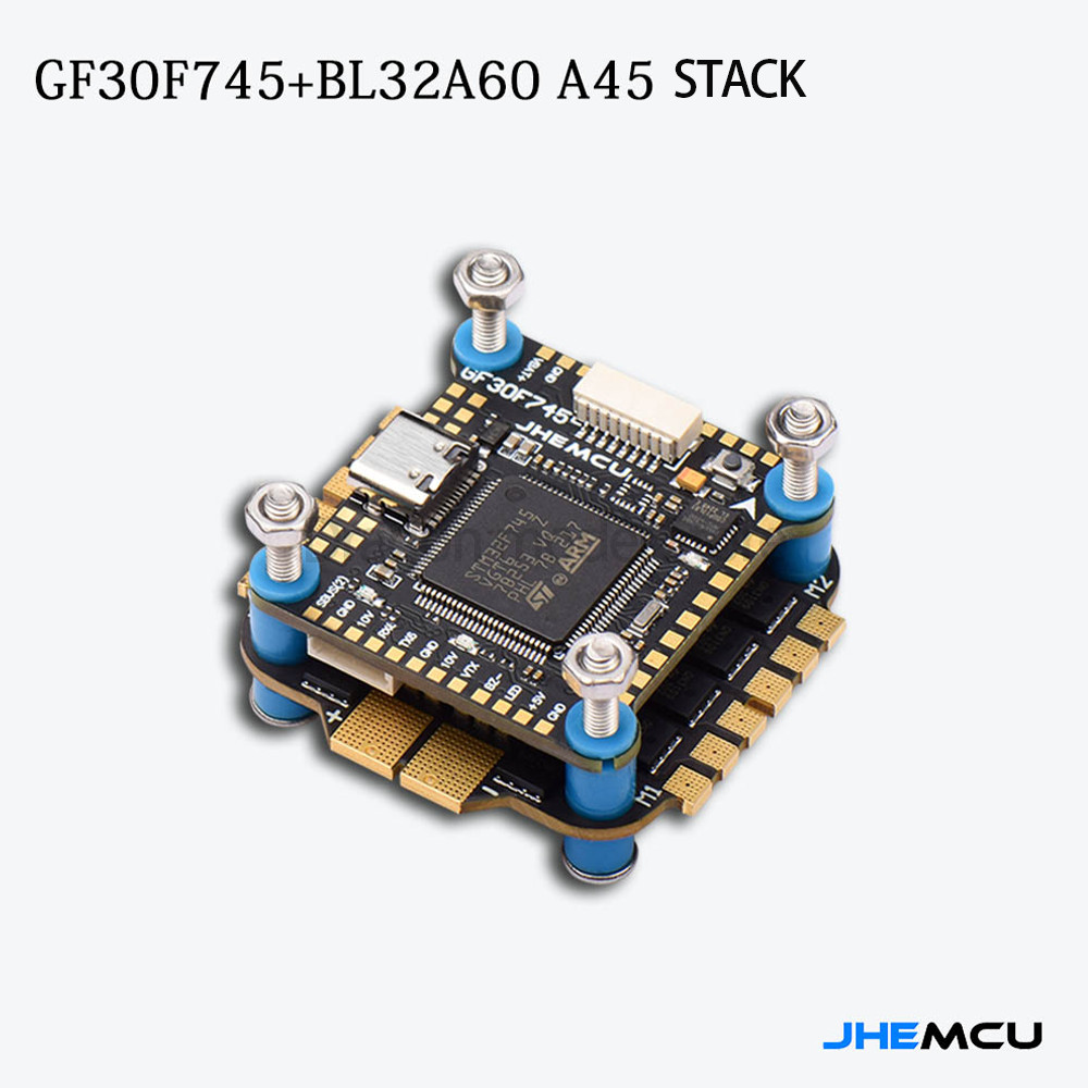 ⚠️ STOK TERBATAS  JHEMCU F745 Flight Controller Stack GF30F745-MPU Flight Controller BLHELI_32 45A /