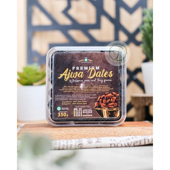 

TERLARIS KURMA AJWA PREMIUM ASLI MADINAH 350GR READY STOCK