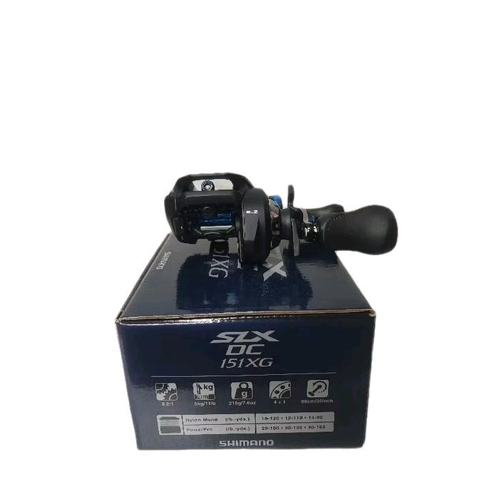 Reel BaitCasting Shimano SLX DC 151 XG 151 HG Casting Rawa, Digital Control, Sungai, kasting, Reel