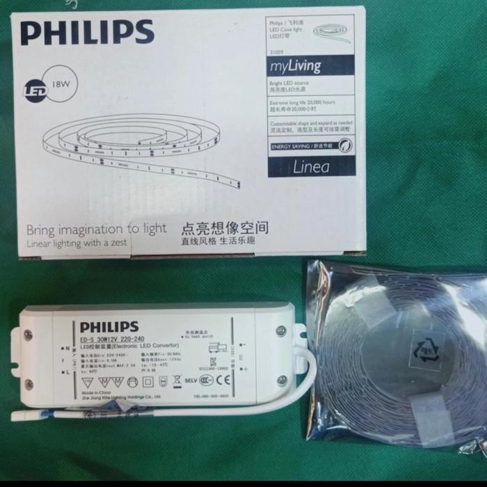 Led strip philips 31059 / lampu drop ceiling philips / lampu plafon