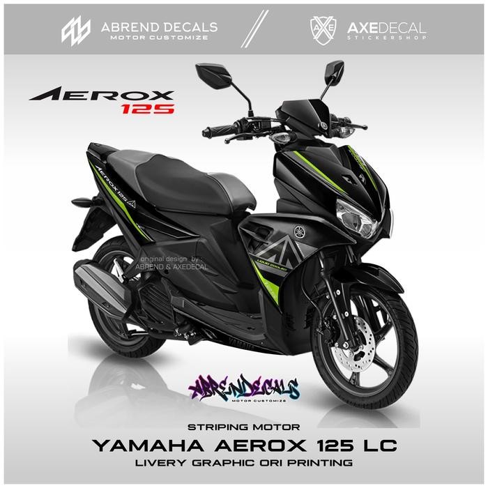 Striping Aerox 125 LC Grafis ori Printing / Stiker Motor Yamaha Aerox 125 Design Custom / Stock