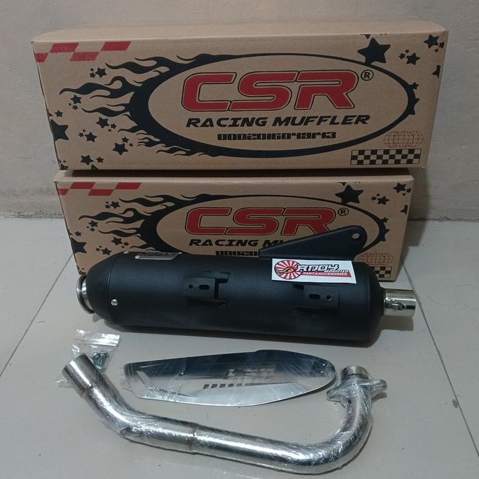 KNALPOT CSR MIO,FINO,SOUL LEHERAN STAINLESS