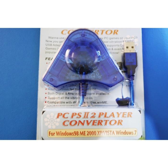 (Allthebest) Converter Stik Stick PS2 ke PS3 / PC Double 100% Original