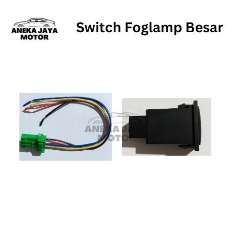 Switch Saklar Tombol Foglamp Lampu Kabut Toyota + Kabel// Switch Foglamp Saklar DRL Fog Light Toyota