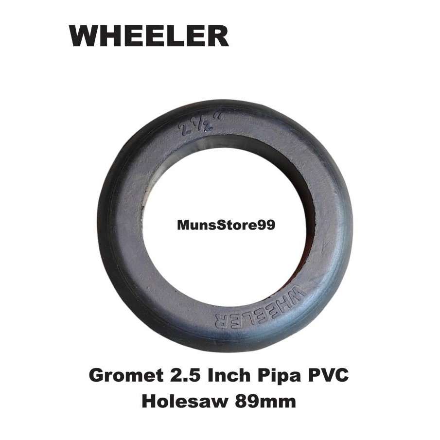 3D12 Gromet Karet Rubber Grommet 2.5 - 3" Inch Sistem Hidroponik Filter Air