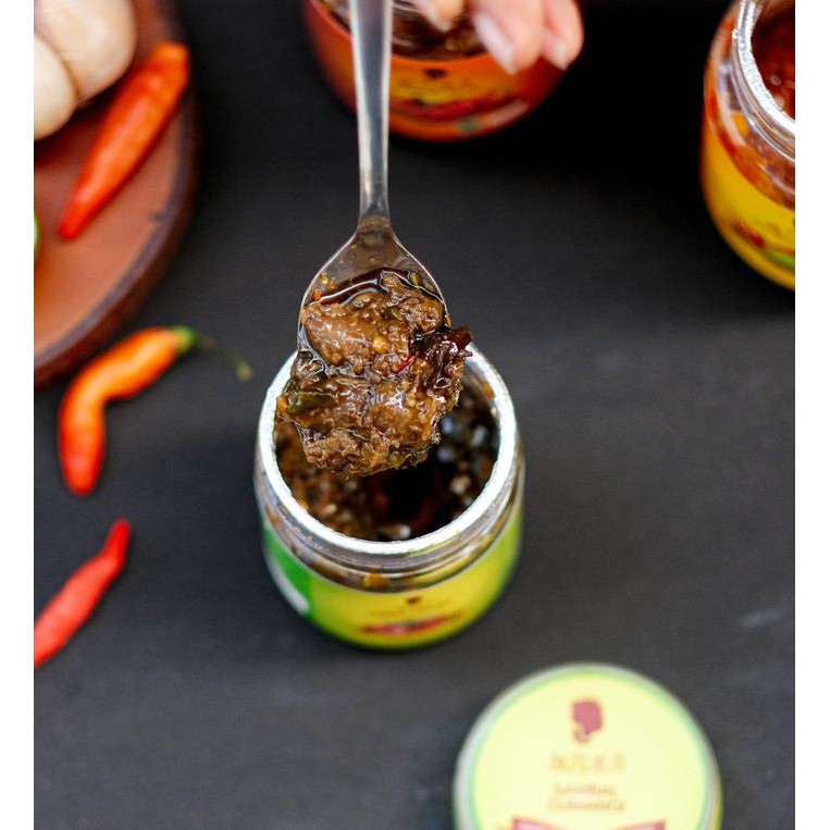 

Diskon! Promo Sambal Cumi Kemangi 150Gr Bu Djui Makanan Instan Pedas Best Seller