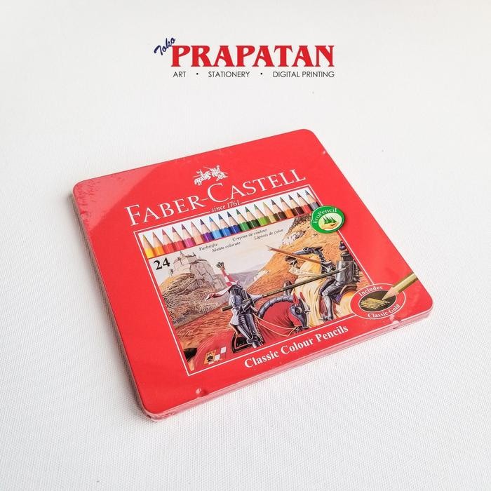 

Pensil Warna Classic Faber Castell 24 Warna Tin Case 11-58-45 / Colour Pencils - Warna