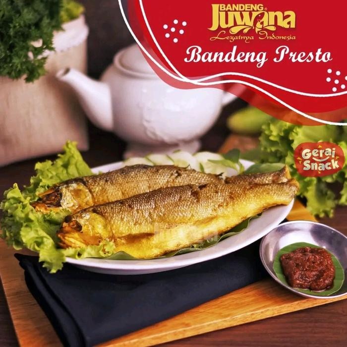 

Diskon! Promo Bandeng Juwana Presto 1 Box Isi 2 Ekor Plus Sambal Oleh-Oleh Khas Semarang Asli