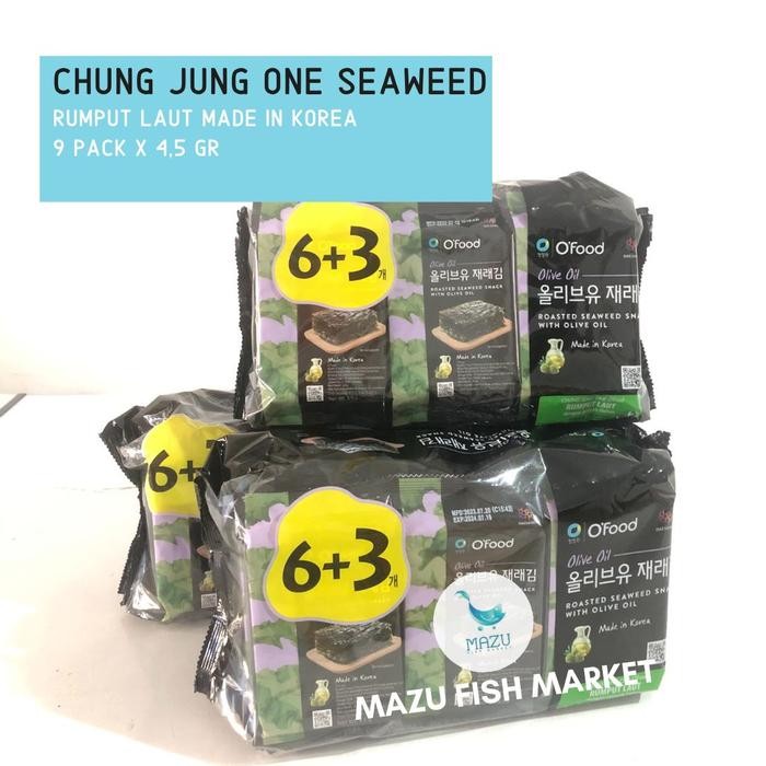 

Diskon! Promo Chung Jung One Daesang Nori Seaweed Olive Oil Rumput Laut Premium