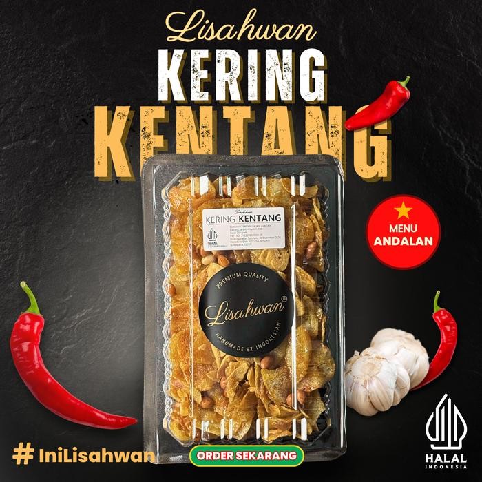 

Diskon! Promo Keripik Kentang Kering Lisahwan Toples 1000Ml Snack Renyah Gurih