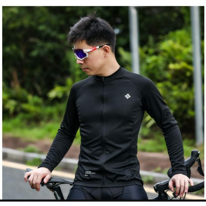 Xintown Baju Jersey Sepeda Lengan Panjang Roadbike Mtb Polos