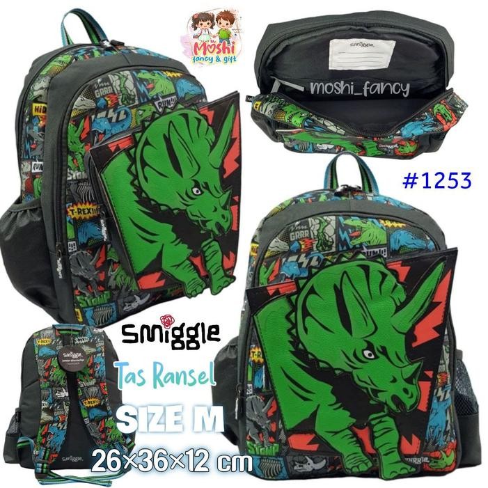 Tas Ransel Smiggle Dinosaurus Size Tk Dan Sd / Tas Sekolah Ransel Smiggle Alphabet Nama Motif