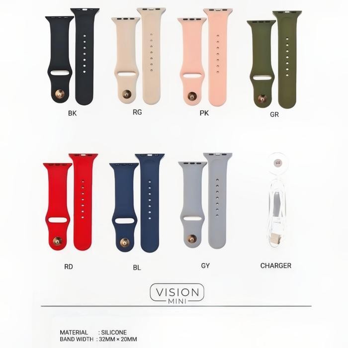 Tali Jam Tangan Digitec Strap Rubber Smartwatch Digitec Vision Mini