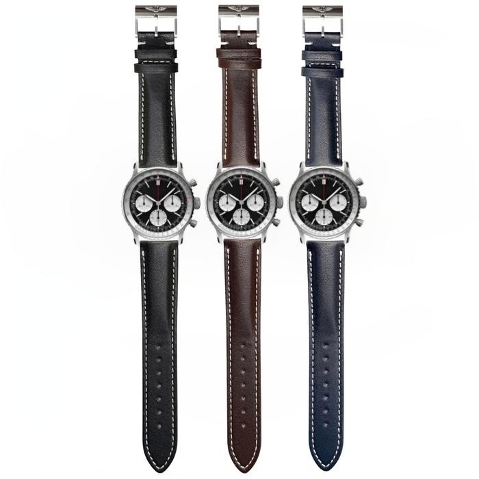 Tali Jam Tangan Breitling 22 MM Leather Strap Breitling 9022.22