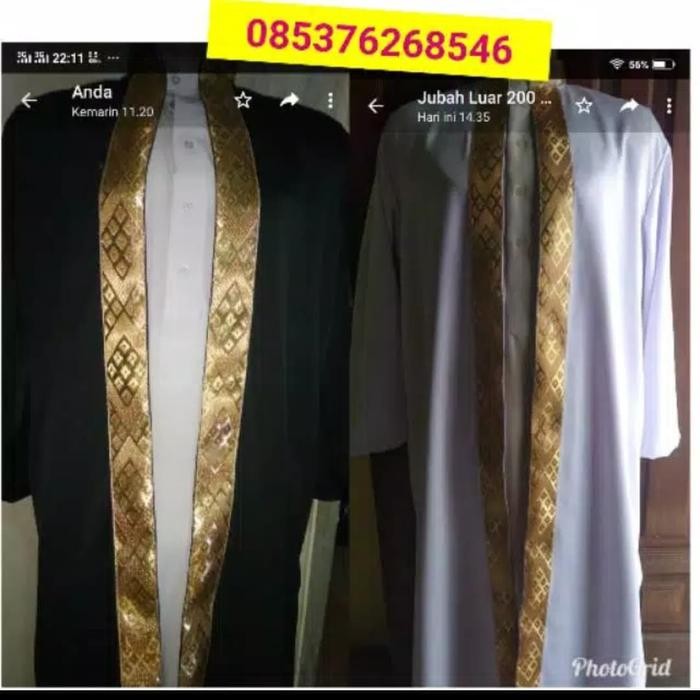 Jubah Luaran Luar Habaib India Pengantin