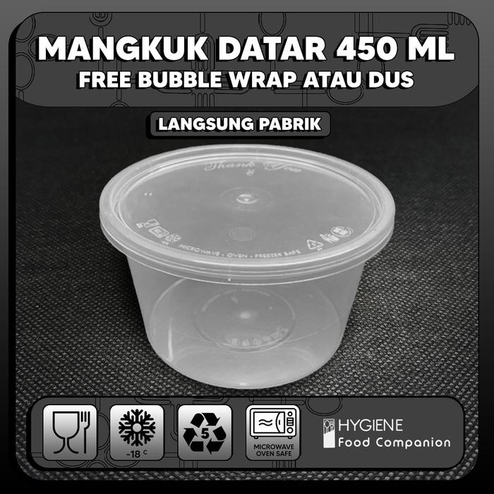 JT Mangkuk Plastik 450ml / Mangkok Plastik Bowl / Thinwall 450 ml