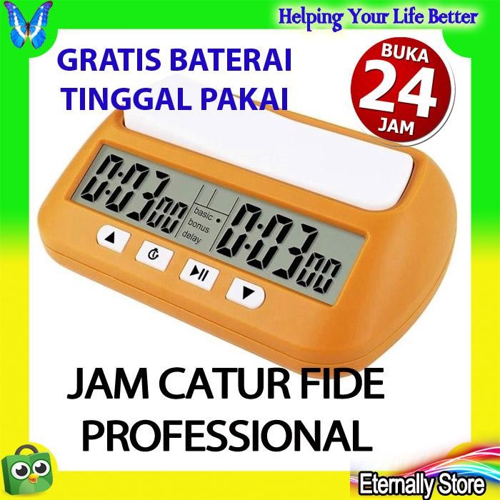 JAM CATUR DIGITAL CHESS TIMER CATUR TIME PERCASI FIDE KODE 403