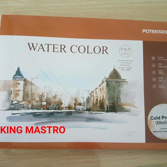 

Potentate Water Color Book 190X270Mm 300Gms 16 Sheets