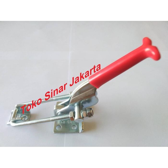 Toggle Clamp Klem Togel Penjepit Pengait Kunci Kayu Box Besi 2 Drat