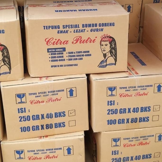 

New Tepung serbaguna Citra putri 250 gram ( 1 dus isi 40 bks x 250 gram ) Ready