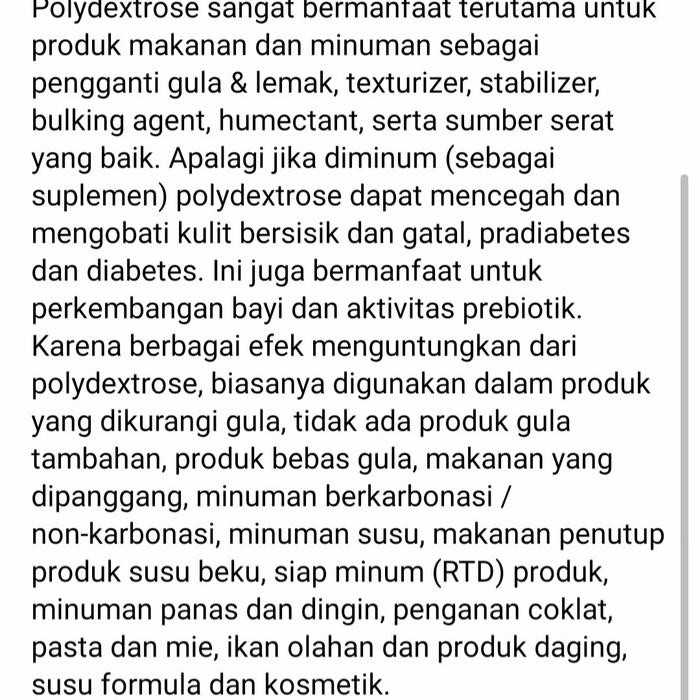 

Barang Terlaris polydextrose polidekstrosa serat larut oligosaccharide inulin Ready