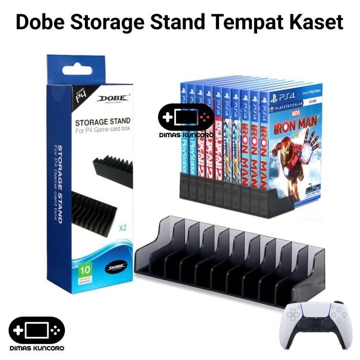 DOBE STORAGE STAND TEMPAT KASET GAME CARD BOX PS1 PS2 PS3 PS4 PS5