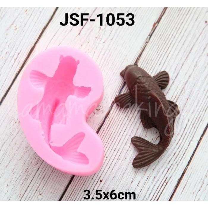 RASA Jsf-1053 Cetakan Silikon, Coklat, Fondant, Puding Permen Ikan Koi Fish