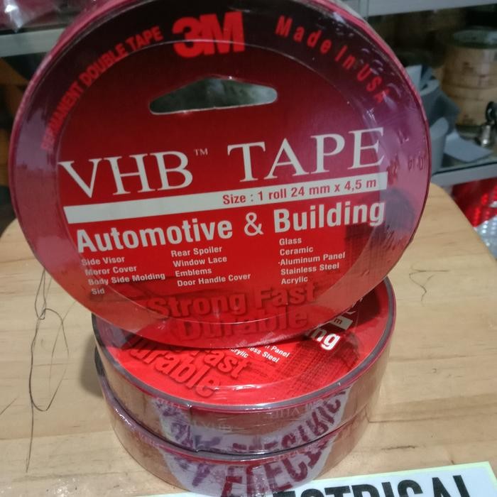 

ID DOUBLE TAPE 3M VHB 24MM - 12MM - LEM 3M MERAH - DOUBLE TAPE OTOMOTIF