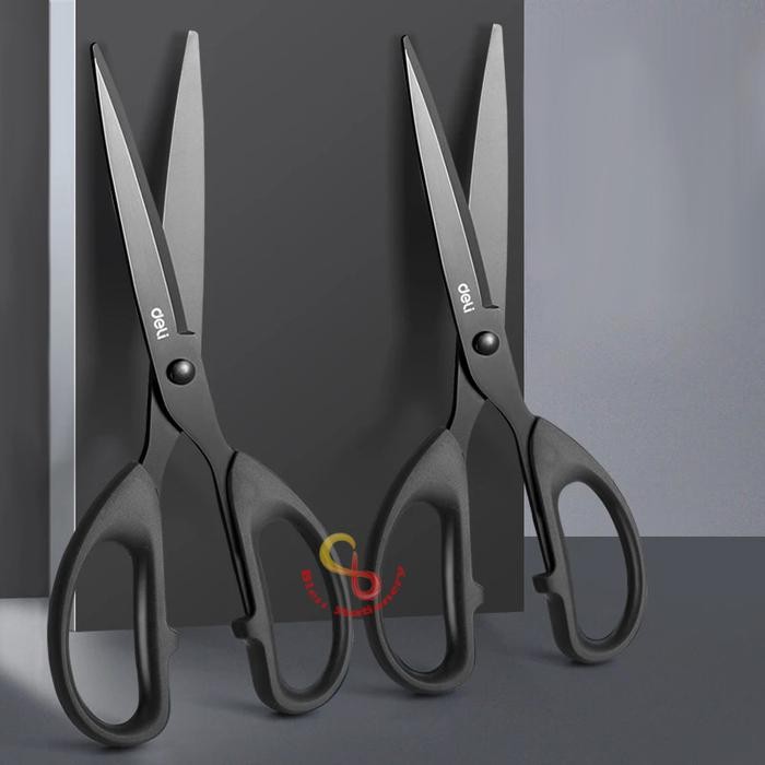 

ID GUNTING HITAM 175 MM GUNTING ANTI LENGKET 17 CM GUNTING ANTI KARAT BLACK SCISSORS