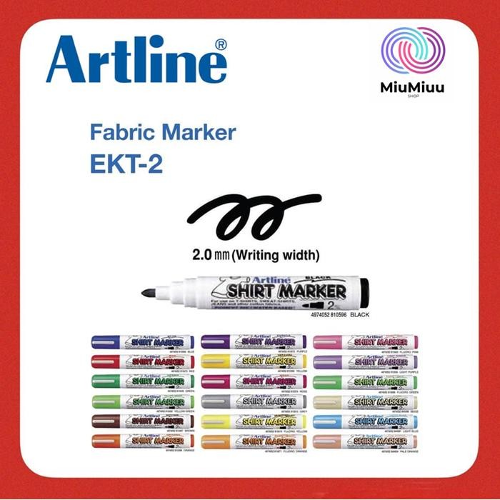 

ID SPIDOL KAOS BAJU KAIN SHIRT MARKER ARTLINE EKT 2 2.0 MM 19 WARNA