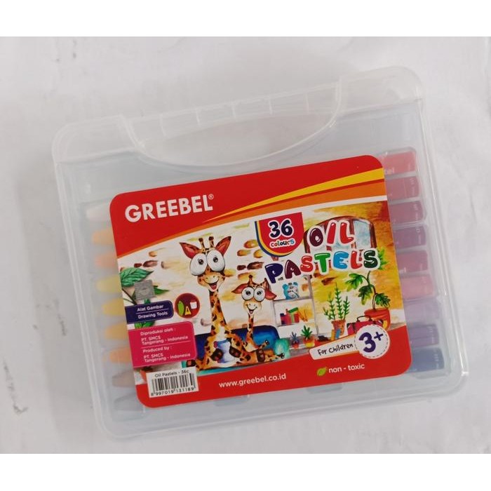 

ID CRAYON GREEBEL 36 WARNA OIL PASTLE GREEBEL KRAYON GREEBEL MEWARNAI STATIONERY