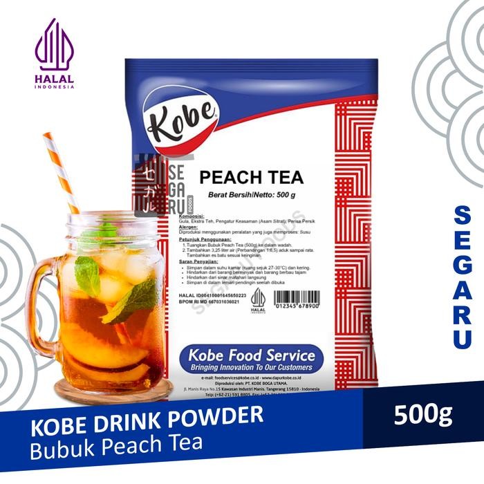 

KOBE PEACH TEA TEH BUBUK PEACH TEA POWDER DRINK HALAL 500 GRAM