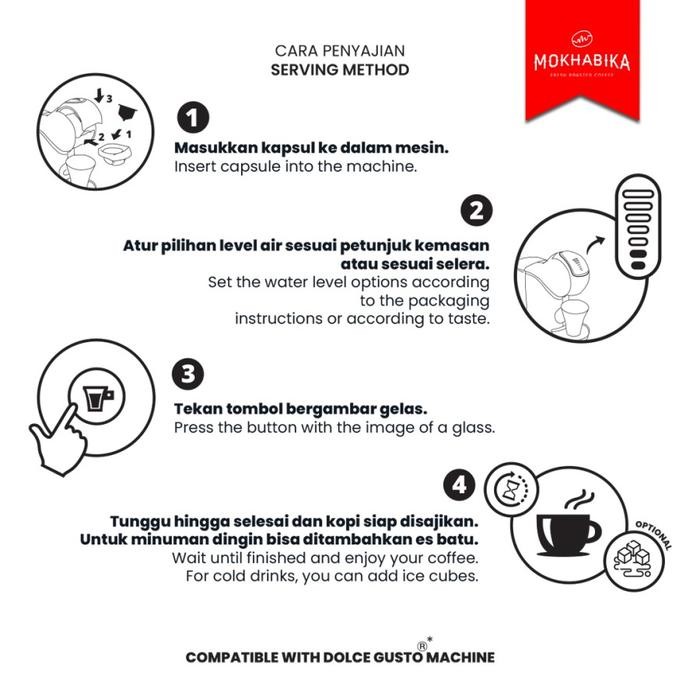 

MOKHABIKA LIMITED DOLCE GUSTO COMPATIBLE COFFEE CAPSULE KOPI KAPSUL