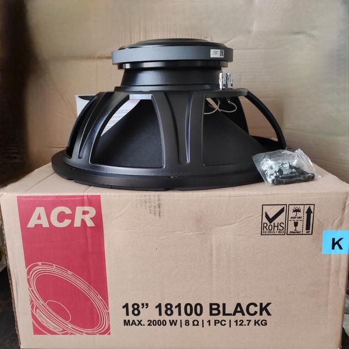 murah speaker acr 18inch 18100 black subwoofer max 2000w