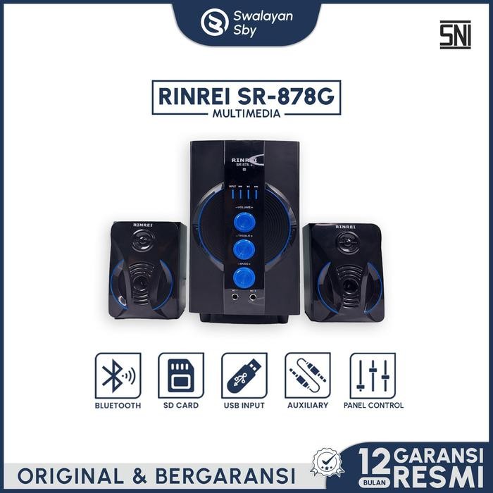 RINREI - Speaker Bluetooth Multimedia SR-878G Garansi 1 Tahun