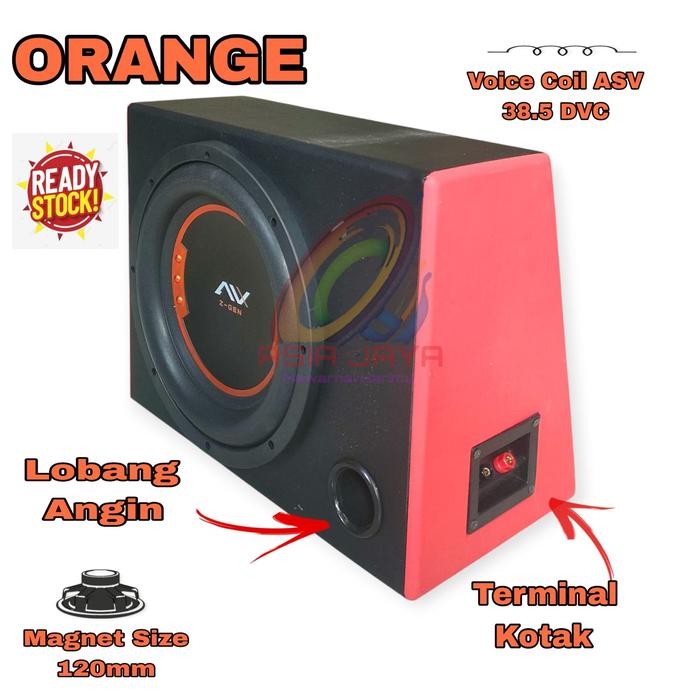 Paket Combo Speaker Subwoofer AVX Z-GEN 12 Inch Double Coil Plus Box 12 Inch