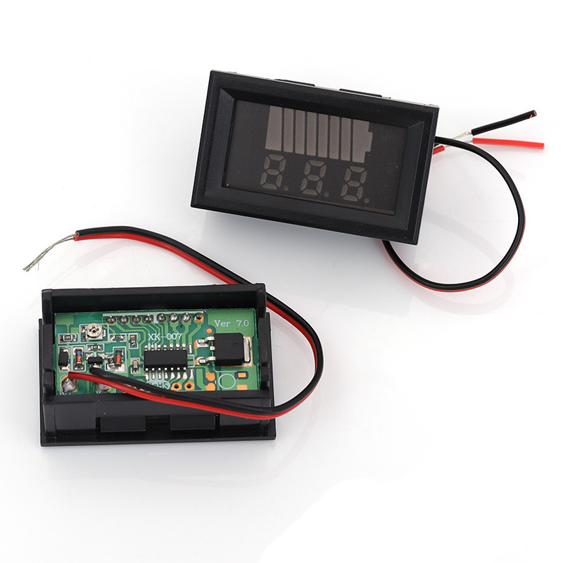 IMPORT CAR BATTERY CHARGE LEVEL INDICATOR 12V 24V 36V 48V 60V 72V LITHIUM BATTERY CAPACITY METER
