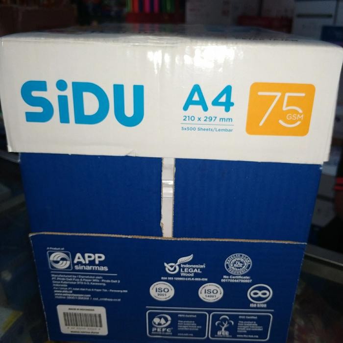 

A4 75 Gram Sinar Dunia ( Sidu )