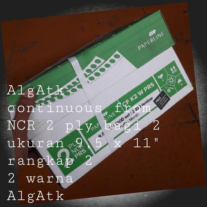 

Kertas Continuous Form. Ncr 2 Ply. Prs Bagi 2
