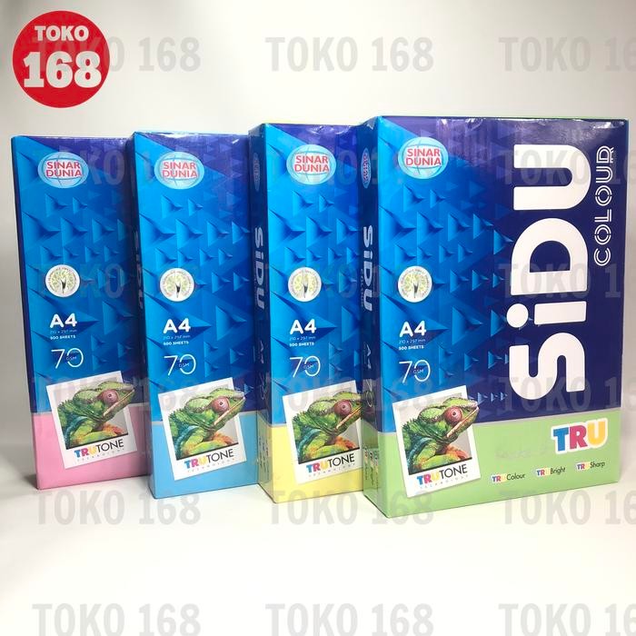 

Sidu Hvs Warna / Kertas Warna A4 70 Gr (Rim)