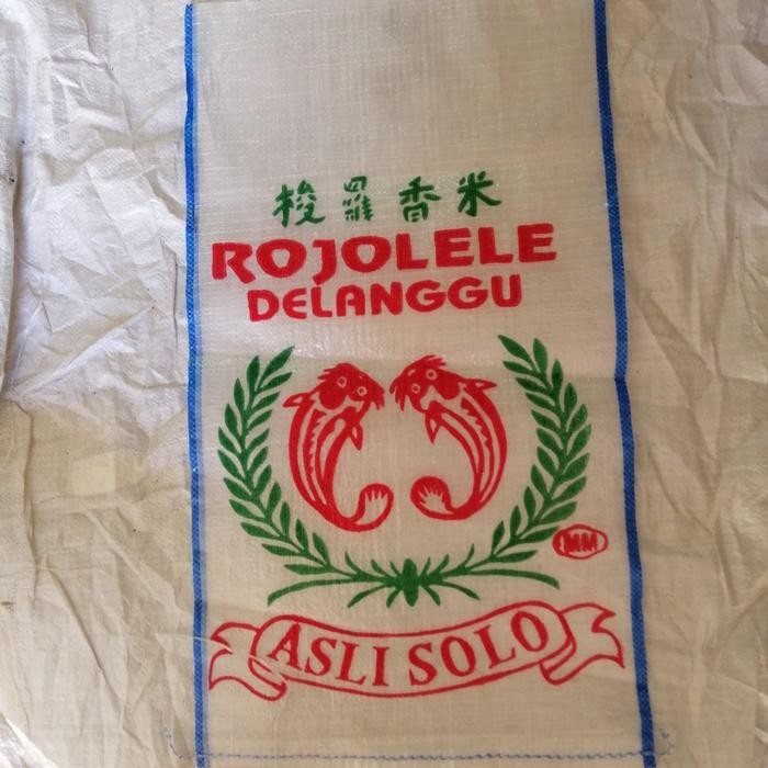 

karung transparan/bening 20 kg cap lele merah hijau MINIMAL ORDER 5